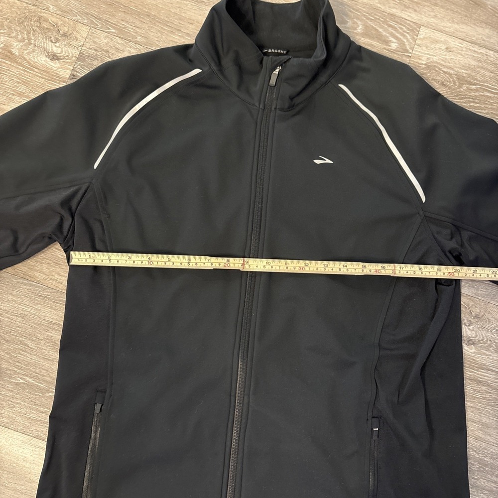Brooks Fusion Hybrid Running Jacket Men's Size XL Shelter Technology Black Zip - Picture 13 of 16
